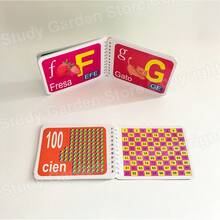 Lachilly Mi primer libro desplegable en español - Tarjetas de aprendizaje del alfabeto y números en español, adecuado para principiantes, niños pequeños y niños, desarrollo del idioma español, tarjetas educativas del alfabeto español ABC - Multicolor - Ver 10