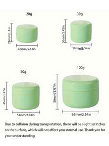 5pcs Travel Cream Jar Set - Leakproof, Refillable Cosmetic Containers PP Solid Color Minimalist Travel Bottles Leakproof Bottles For Travel Storage Cream Container For Powder Cream Jars For Makeup For Bathroom And Travel For Women And Men Travel Accessories Travel Containers