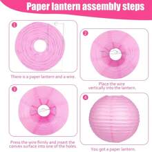 12PCS Multicolor Paper Lantern Combination Set, Birthday Party, Wedding Gathering Background Decoration Hanging Paper Lanterns, DIY Mix And Match Party Backdrop, Suitable For Birthday Party, Valentine's Day, Wedding, Baby Shower, Garden Decor (Lights Not Included)