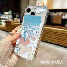 Funda transparente para teléfono con ranura para tarjetas, compatible con phone 16, 15, 14, 13, 12 y 11 - transparente - Ver 2