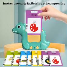 224张双语（法语和英语）蒙特梭利闪卡，词汇学习玩具，语言训练玩具，儿童感官学前学习教育生日礼物 - 彩色 - 查看 5