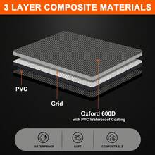 20 Cubic Feet Roof Rack, Waterproof Rooftop Cargo Carrier With Anti-Slip Mat + 4 Door Hooks For All Vechicles With/Without Racks - Black With Orange Line - 查看 2