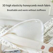 3 Stück/Set Baby Kinderwagen Griffabdeckung, Gurtpolster, abnehmbar & waschbar, 3D Waben atmungsaktives Design, universelles Kinderwagen Zubehör