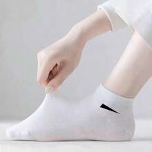3 Pairs Unisex Black, White & Grey Classic Solid Ankle Socks, Minimalist Design Versatile For Everyday Wear