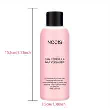 NOCIS 二合一指甲清洁剂和卸甲液 - 适用于敏感肌肤 | 不粘腻配方，轻松卸除凝胶和亚克力指甲 | 打造沙龙级美甲的必备品 | 75毫升优雅瓶装，适用于亚克力按压式美甲 - 彩色 - 查看 10