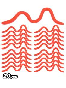 GOTURE Goture 20 Peças Iscas de Pesca Macias de PVC, Minhoca Macia Wacky Worm para Pesca de Baixo, Isca de Pesca Macia Biônica Versátil de Alta Elasticidade