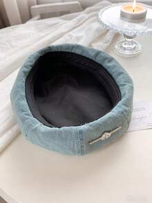 1 szt. beret z motywem serca, lekka, oddychająca, ośmiokątna czapka artystyczna, duży obwód głowy, pochlebna, elegancka i modna, uniwersalna do codziennego noszenia, jesienne dodatki