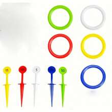 彩虹抛圈套装，亲子互动玩具，户外沙滩运动游戏，提高协调能力，适合男孩和女孩，户外乐趣，生日礼物，复古玩具