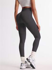 TCVC Leggings ajustados de cintura alta para mujer, pantalones deportivos elásticos de cintura alta, moldeadores de figura, control de abdomen de cintura alta, adecuados para deportes interiores/exteriores, mallas de yoga