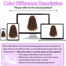 波西米亚钩针编织接发,8/12/14 英寸自然黑色预扭钩针卷发,塞内加尔扭纹钩针编织发 - 深棕色 - 查看 8