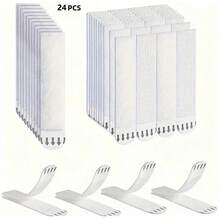 24-Piece Heavy Duty Picture Hanging Strips - No Nails, No Damage, Easy Removal - 24-Piece For Frame Installation Bars - White - View 2