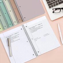 SUNEE Spiral Notebooks, 3 Pack, 1-Subject, College Ruled Paper, 8" X 10-1/2", 70 Sheets Per Notebook, Assorted Pastel Colors Spiral Notebooks For School - 1 - Xem 6