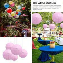 12PCS Multicolor Paper Lantern Combination Set, Birthday Party, Wedding Gathering Background Decoration Hanging Paper Lanterns, DIY Mix And Match Party Backdrop, Suitable For Birthday Party, Valentine's Day, Wedding, Baby Shower, Garden Decor (Lights Not Included)