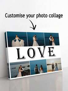 Customizable Canvas Poster, Personalized Poster, Customize Your No-Makeup Face Photo, Share Your Most Wonderful Memories And Precious Moments, Perfect Gift For Family And Friends, Wall Art Decor, Create A Warm Home Atmosphere