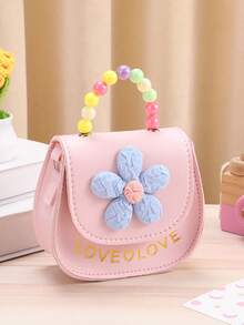 1 件可爱粉色花卉斜挎包，带零钱包，休闲单肩包 - 均碼 - 查看 11