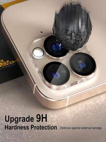 2-pack gehard glazen cameralensbeschermer, compatibel met iPhone, Ultra HD, 9H hardheid, krasbestendig, geschikt voor hoesjes, eenvoudig te installeren [geen invloed op nachtopnames]