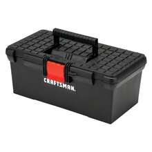 Tool Box For Organizing Tools Lockable Black 16 Inch CMST16005 - Blackred - View 3