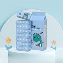 Daily Cleaning Mini Wet Wipes, Small Portable Wet Tissue, Hand & Mouth Cleaning Wet Wipes - Multicolor - View 3