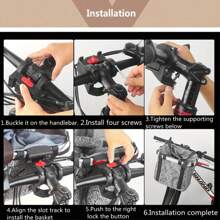 1 Quick-Installation Folding Bicycle Basket, Detachable Aluminum Alloy Front Bag, A Carrier For Pet Cats And Dogs, With Large Capacity And Strong Load-Bearing Capacity, Waterproof Fabric That Is Wear-Resistant And Scratch-Resistant, Outdoor Bicycle Accessory Basket, Suitable For Mountain Bikes And Road Bikes, Folding Bike Bag, Light And Easy To Install, A Must-Have Equipment For Cycling Enthusiasts,