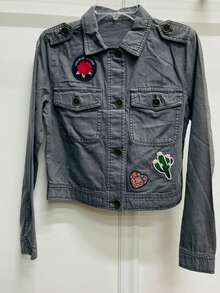 Chamarra juvenil - Gris - Ver 3