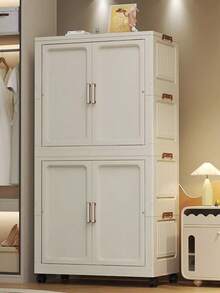 Armario de almacenamiento para niños de 5/4/3/2/1 niveles, organizador plegable para sala de estar/dormitorio con gran capacidad, multifuncional para ropa de bebé - Multicolor - Ver 7