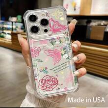 Funda transparente con ranura para tarjeta, compatible con phone 16, 15, 14, 13, 12 y 11 - Colores mixtos 1 - Ver 6