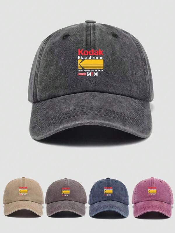 1 pieza Gorra de béisbol ajustable con estilo de película coreana vintage negra, gorra de camionero unisex casual y retro, visera suave para todas las estaciones, regalo ideal para casual, senderismo, fotografía, cumpleaños, fiesta, San Valentín
