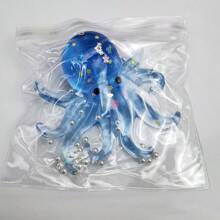 1 Peça Brinquedo Macio de Polvo Transparente 2025 - Brinquedo Sensorial de Alívio de Estresse em TPE Ultra Macio, Crescimento Lento para Crianças (Presente)