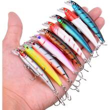 Fishing Lures Kit Mixed Including Minnow Popper Crank Baits With Hooks For Saltwater Freshwater Trout Bass Salmon Fishing - Item-E 56pcs - 查看 7