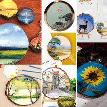 Unfinished Natural With Tree Bark Wood Slices 10 Pcs 4.2-4.7 Inch Disc Coasters Wood Coaster Pieces Craft Wood Kit Circles Crafts Christmas Ornaments DIY Crafts With Bark For Crafts Rustic Wedding - 6 件 6.3-6.7 英寸 - 查看 7