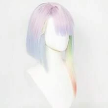 HLJAnime Cosplay Wig Long Colorful Hair Synthetic Fabric With Wig Cap For Women Comic Con Cosplay Show Halloween5243 - 露西 - 查看 5