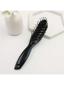 1 件装镂空发梳头皮按摩发刷顺发造型工具，适合所有发质，返校、旅行度假必备，女士发饰