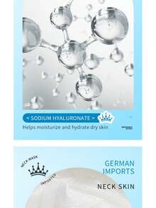 5pcs/Pack Lifting & Firming Neck Mask, Containing Hyaluronic Acid, Reduces Wrinkles, Moisturizes & Soothes, Fades Fine Lines, Suitable For All Skin Types - White - View 7