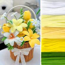 500pcs Pipe Cleaners Craft Supplies, Flower Bouquet Pipe Cleaner Kit, Bulk Pipe Cleaner DIY String Floral Bouquet Kit, Bouquet Making And Home Decoration Instructions. - Multicolor - View 24
