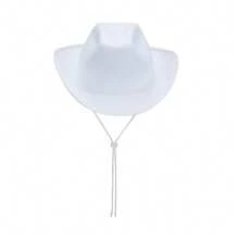 Women Men Cowboy Hat Classic Roll Up Brim Fedora Cowgirl Hat Western Cowboy Hat Stage Performance Hat - trắng - Xem 3