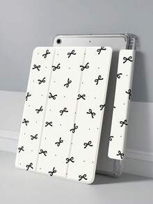 Capol 波点蝴蝶结印花平板电脑保护套，兼容 iPad 10.2 英寸、iPad Pro 11 英寸（2021/2020/第十代）、iPad Mini 4/5/6、Galaxy Tab A8 10.5 英寸（2022 款）、Matepad 10.4 英寸（带笔槽），防震并带支架功能