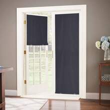 100% Blackout Roller Shades, No Tools No Drill Cordless Blinds For Windows, Thermal Insulated UV Protection Privacy Window Shades For Bedroom (36''W X 72''H, Black) - Black - View 1