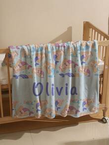 1 件可定制文字盖毯，柔软温暖的礼物，适合女孩、男孩、成人、情人节，轻盈舒适，非常适合母亲节、生日、儿童节、父亲节、毕业典礼、婚礼、圣诞节、家庭沙发、床、车、卧室、客厅使用 - 彩色 - 查看 4