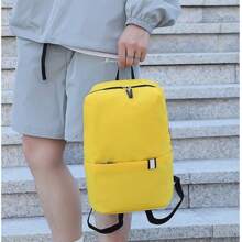 1 pièce Sac à dos décontracté et léger, à la mode, design simple et léger à grande capacité, fermeture éclair, convient pour le trajet quotidien, les voyages et plus