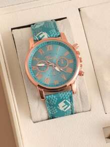 1/3/4/5 pièces Montres Élégantes pour Femmes en Quartz Romain - Cadran Rond à La Mode avec Bracelet, Idée de Cadeau Parfaite