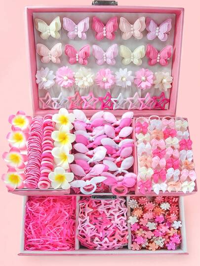 508 قطعة دبابيس شعر فراشة مزيفة ملونة للبنات، مشابك شعر أميرة جميلة عالية المرونة، مخالب شعر زهرة مصنعة، مشابك شعر متنوعة عصرية، مشابك شعر BB مناسبة للاستخدام اليومي، إكسسوارات شعر، مشابك شعر، هدايا، لوازم مدرسية، إكسسوارات رأس