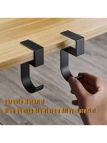 1 件 5 形桌边挂钩学生办公室挂包侧可拆卸办公室手提包架桌钩办公室收纳架 - 彩色 - 查看 2