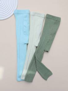 3条装女童九分钱打底裤，百搭简约设计，适合所有季节