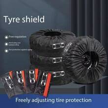 Juego de 4 cubiertas para neumáticos, protectores de ruedas anticorrosión para neumáticos de repuesto de coches, autocaravanas y vehículos de camping - Multicolor - Ver 3