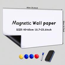 PE Material Magnetic Dry Erase Board, Suitable For Writing, Drawing And Presentation - Wall Stickers Home And Office Art Supplies,School Supplies,Back To School - Multicolor - View 9