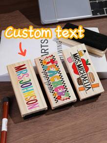 1pc Custom Personalized Teacher Whiteboard Eraser With, Custom Preschool Teacher Name Eraser Gifts, Hand Painted, Custom Teacher Appreciation Gifts,Personalized Gifts, Holiday Decorations, Gifts For Teachers, Creative Teacher Gifts, Back To School Gifts,There Are 23 Styles To Choose From