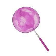 1 pièce Épuisette de pêche télescopique en acier inoxydable, épuisette de nettoyage, épuisette anti-insectes, sac d'épuisette pour libellules et papillons, convient pour la pêche et l'utilisation en extérieur
