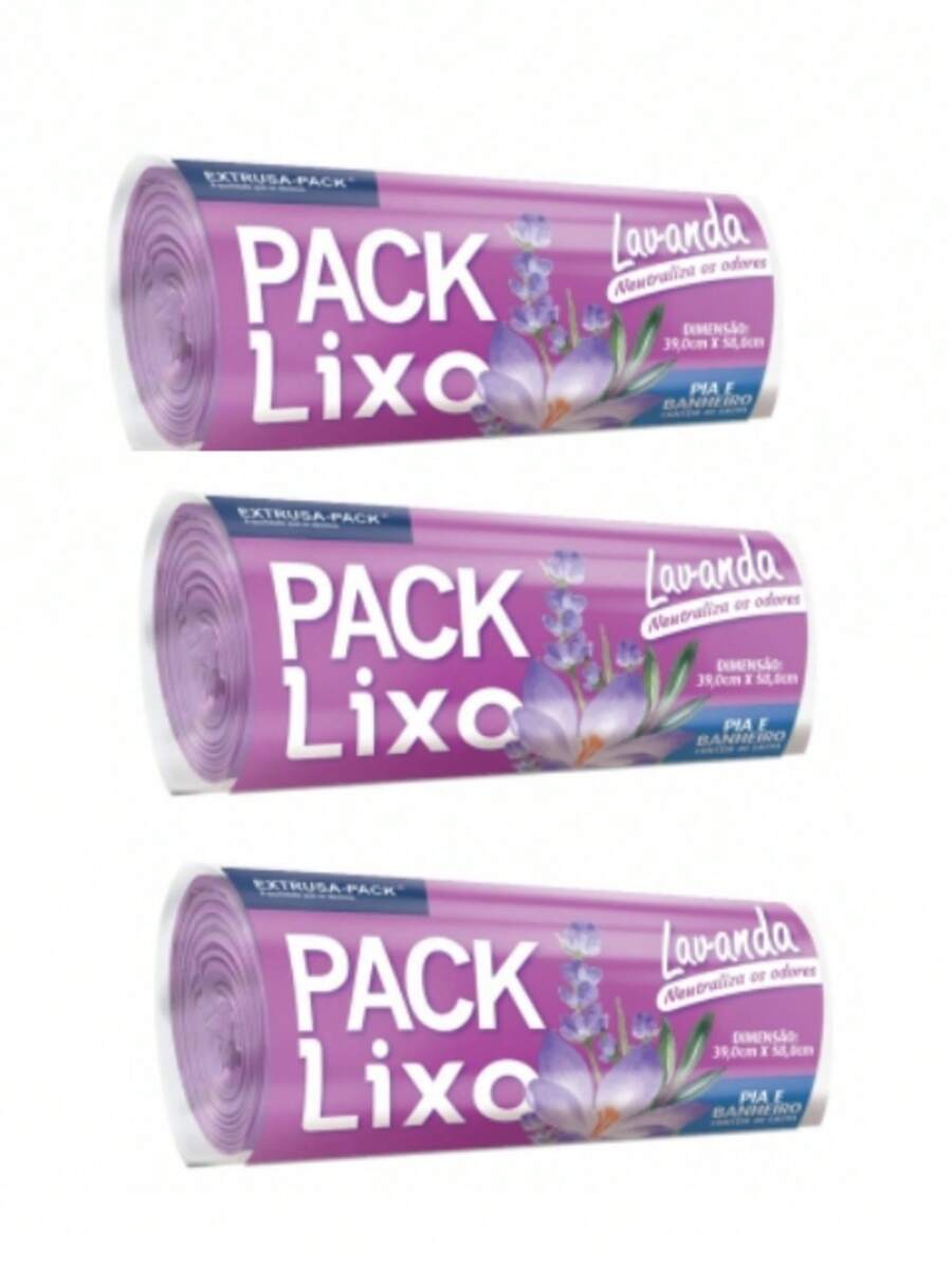 KIT 120 UNITS LAVENDER COLOR GARBAGE BAGS FOR SINK AND BATHROOM - 紫丁香色 - 查看 1