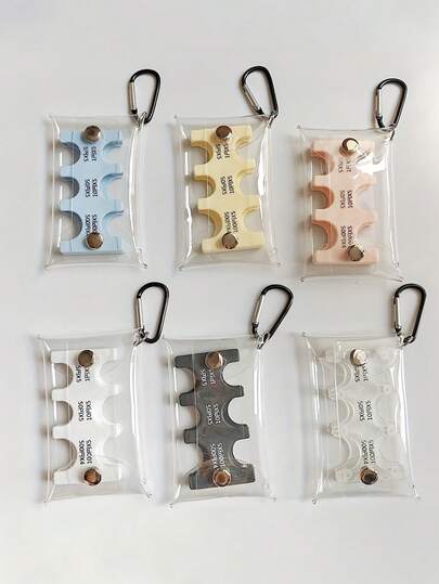 迷你零钱包，便携式小零钱袋，钞票收纳袋，透明卡包，男女通用迷你钱包，旅行零钱包，硬币袋，便携式零钱钱包，旅行配件零钱包