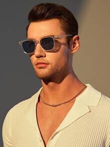 男士灰色时尚百搭休闲时尚眼镜